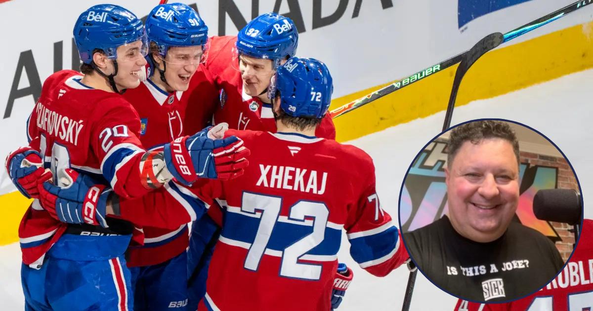 Kapanen, Slafkovsky, Demidov, Xhekaj et Tony Marinaro