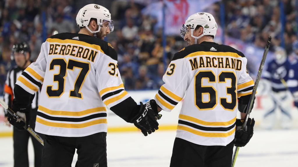 Patrice Bergeron et Brad Marchand