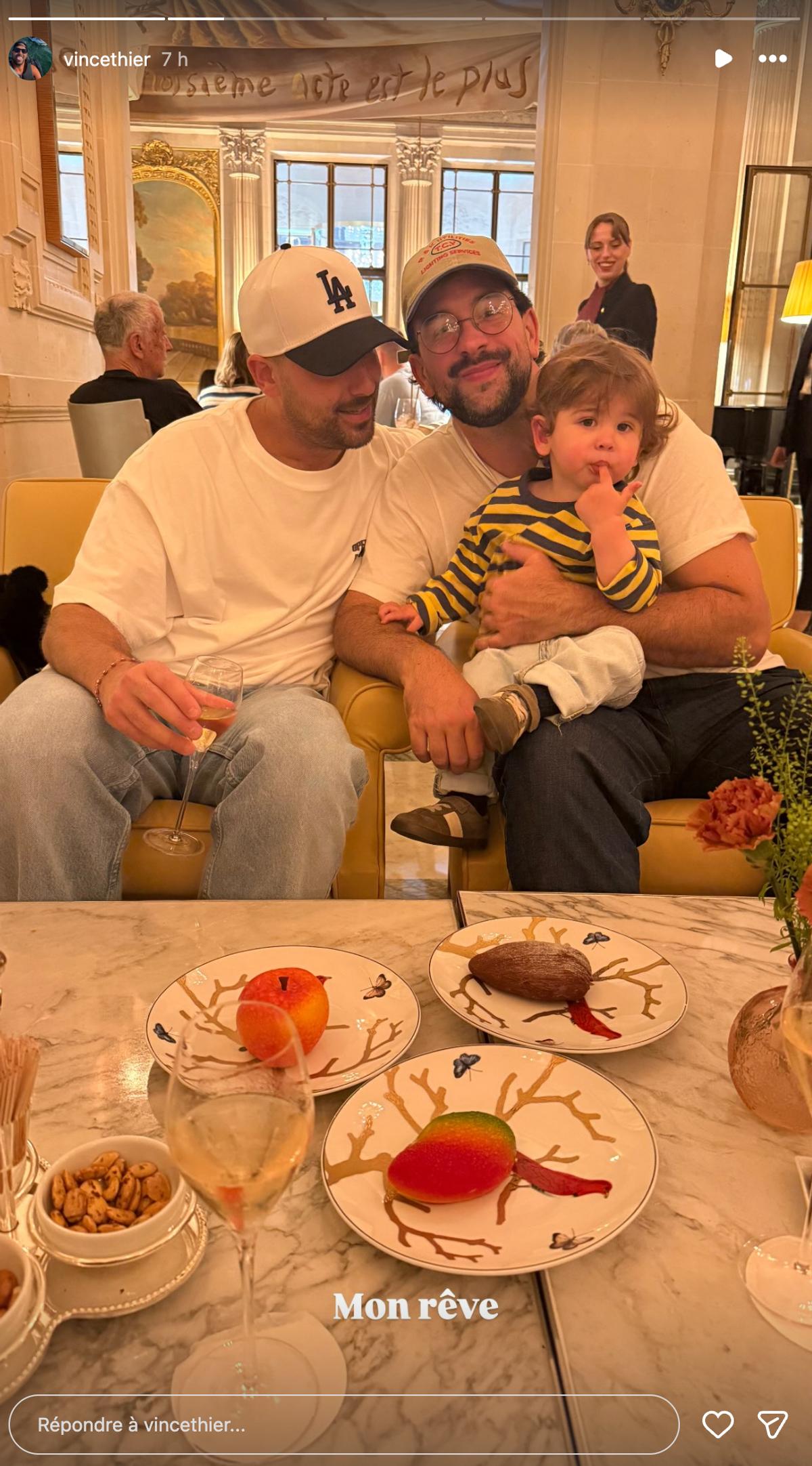 Félix-Antoine Tremblay, Vincent Éthier et Lou, le fils de Félix-Antoine Tremblay
