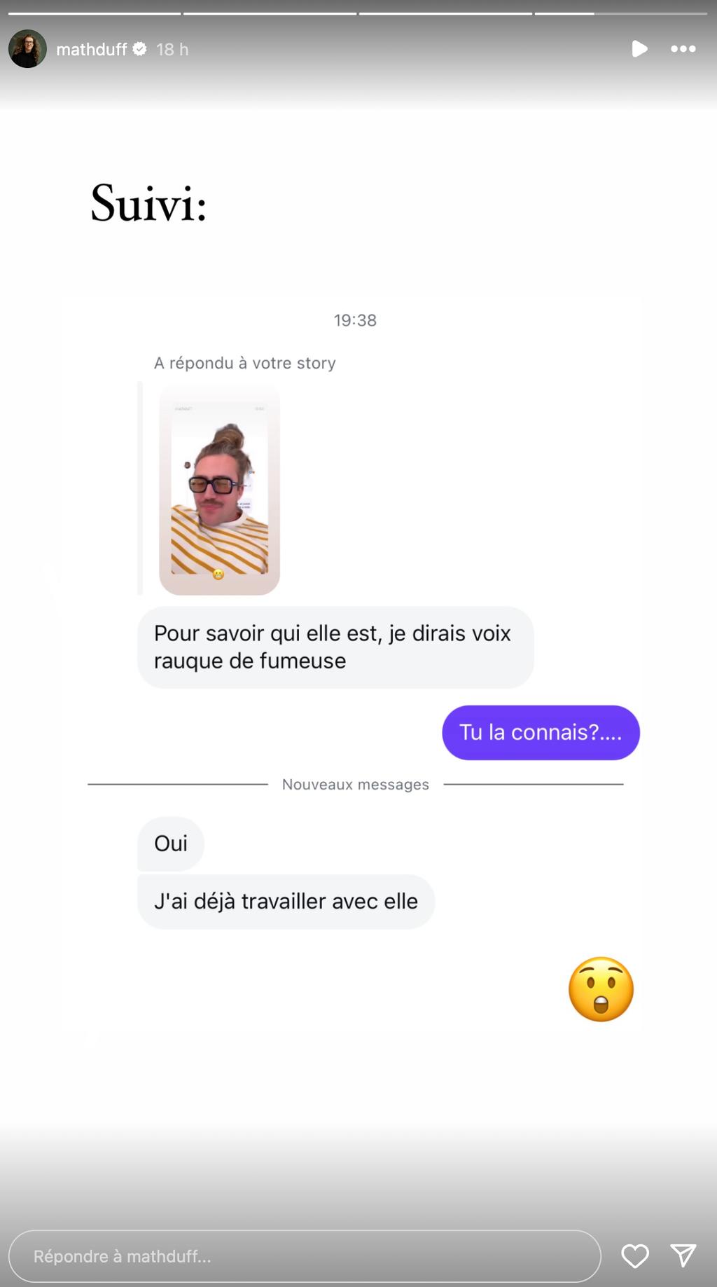 Mathieu Dufour réagit à un commentaire déplacé à son sujet