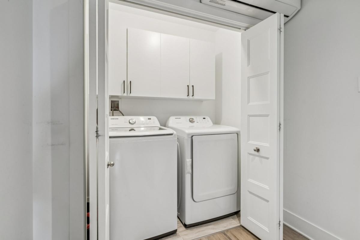 Salle de lavage pratique