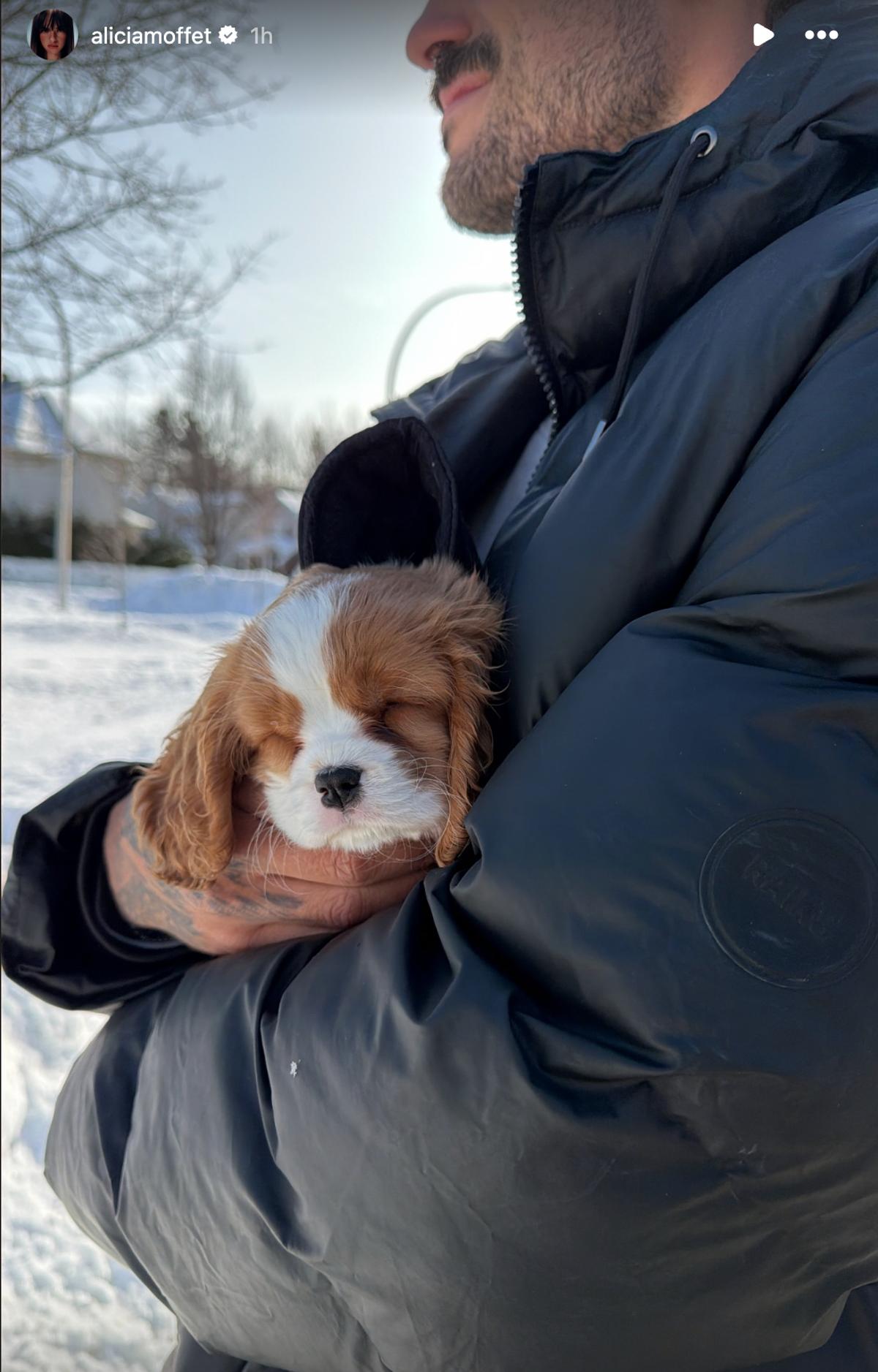 Fred Robichaud avec un chien
