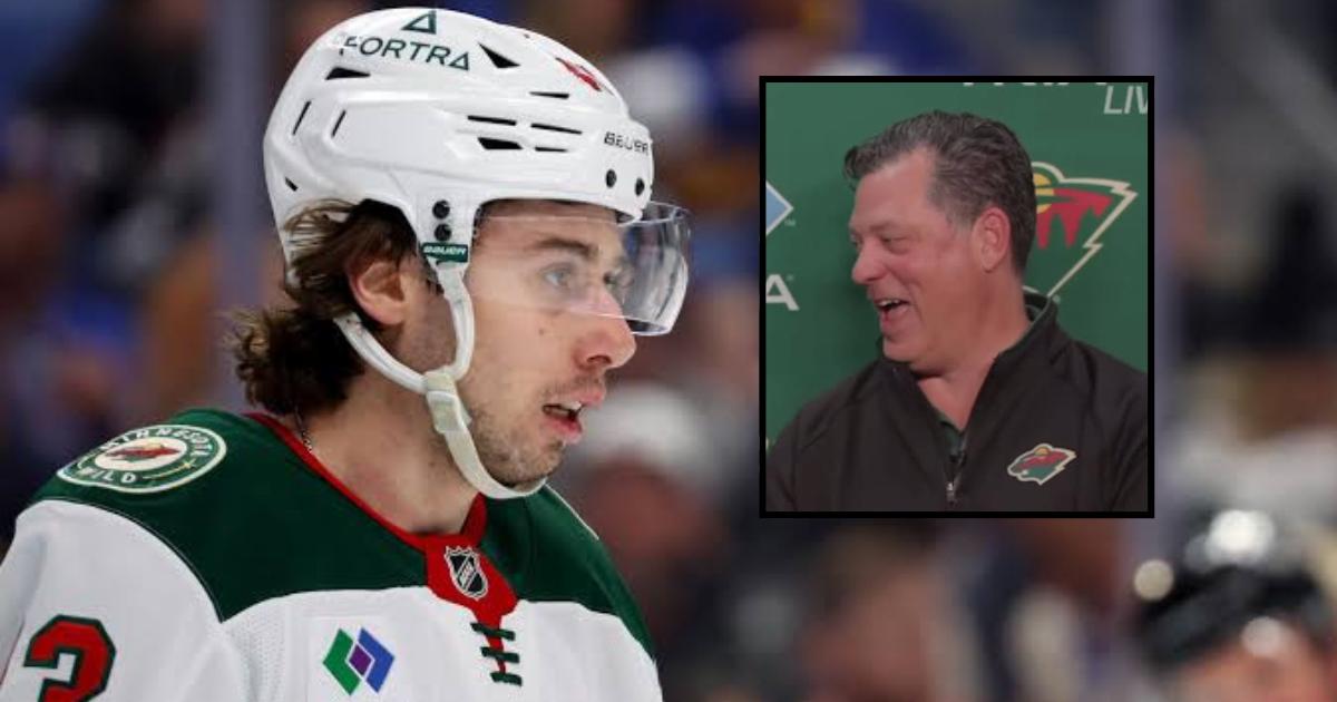 Quinn Hughes and Bill Guerin