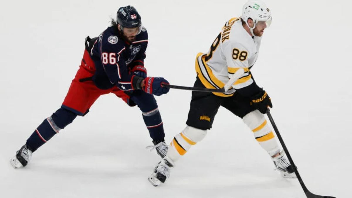 Kirill Marchenko and David Pastrnak