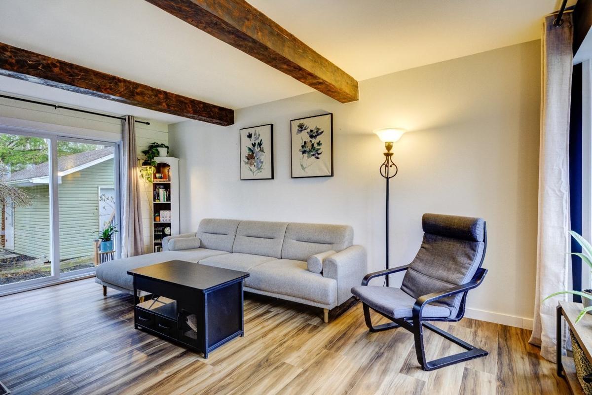 Détail du salon chaleureux