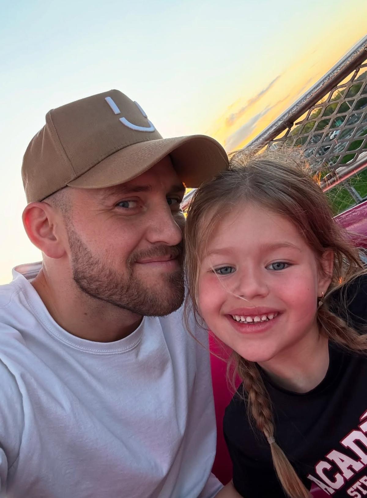 Alexandre Mentink et sa fille Billie Lou