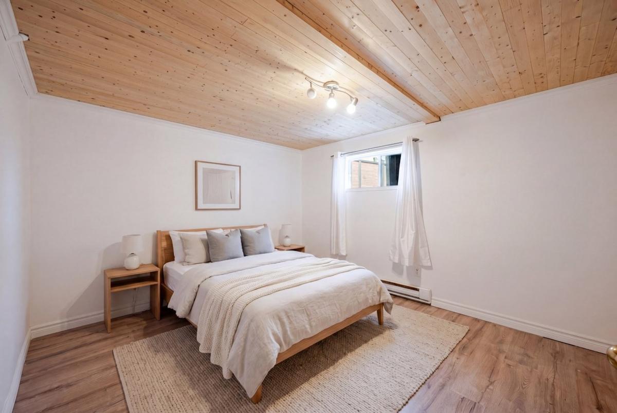 Vue d'une chambre du niveau inférieur