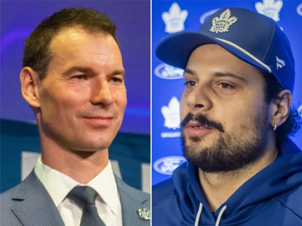 John Chayka and Auston Matthews 