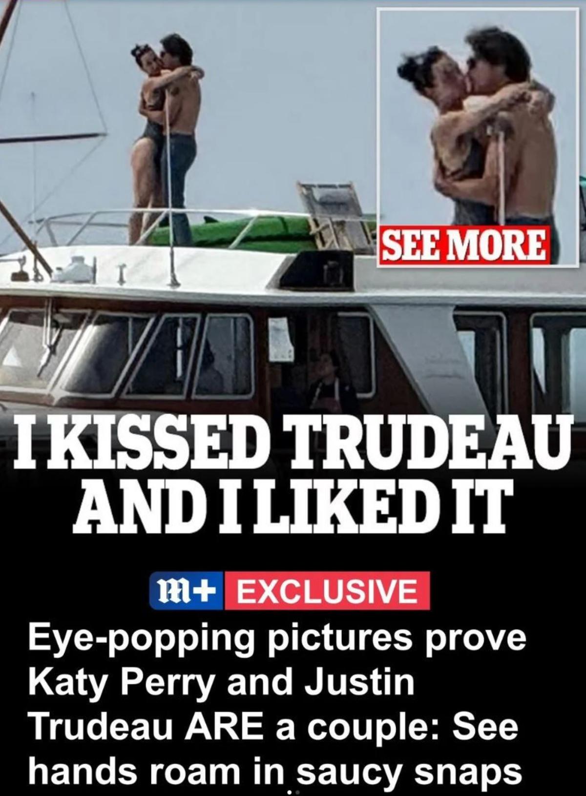 KAty Perry et Justin Trudeau