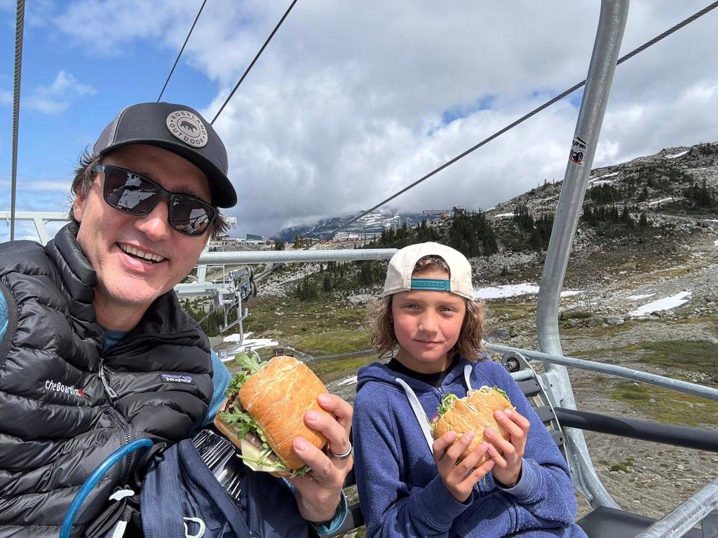 Justin Trudeau et son fils
