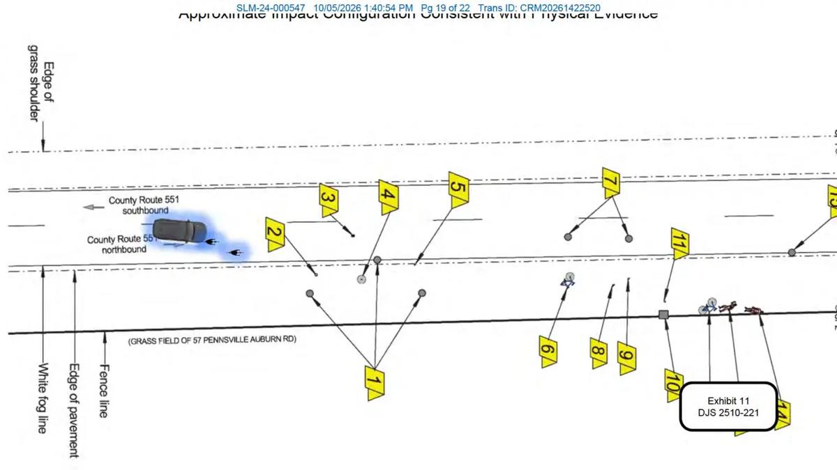 Map of the Gaudreau brothers' murder scene.
