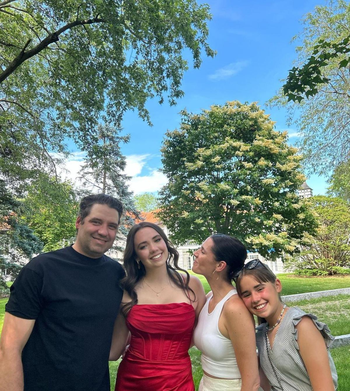 Mélissa Désormeaux-Poulin et sa famille