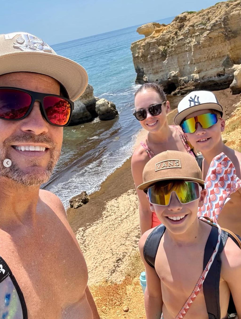 Patrick Benoit et sa famille