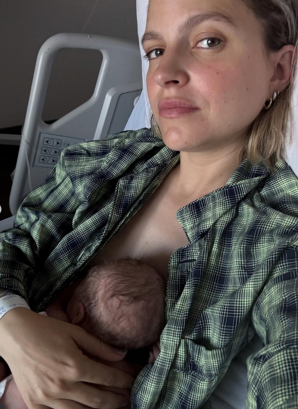 Sarah-Jeanne Labrosse accouche de son 3e enfant