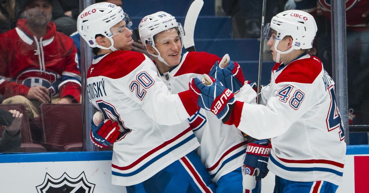 Juraj Slafkovsky, Ivan Demidov et Lane Hutson