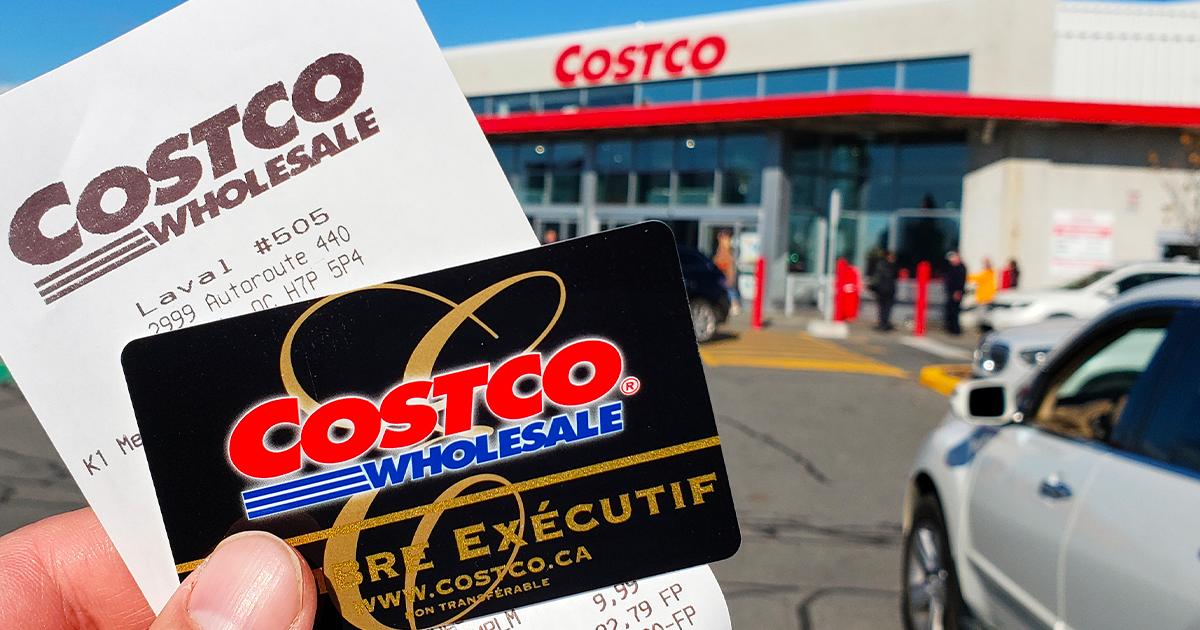 Carte de membre, facture et magasin Costco