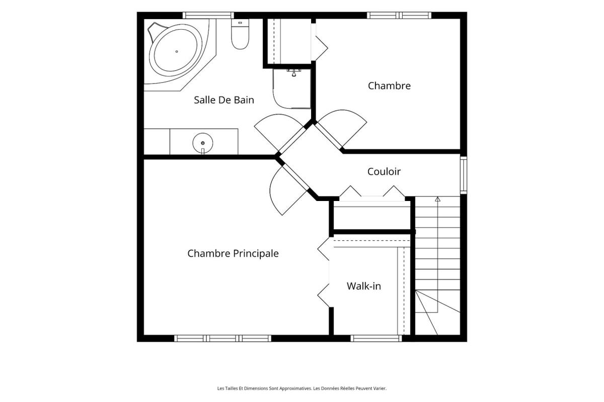 Plan de l'étage supérieur