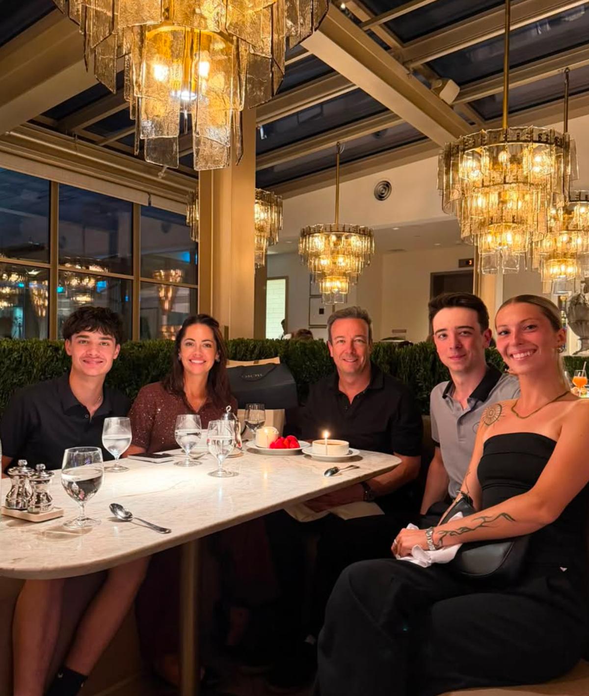 Luc Poirier et sa famille