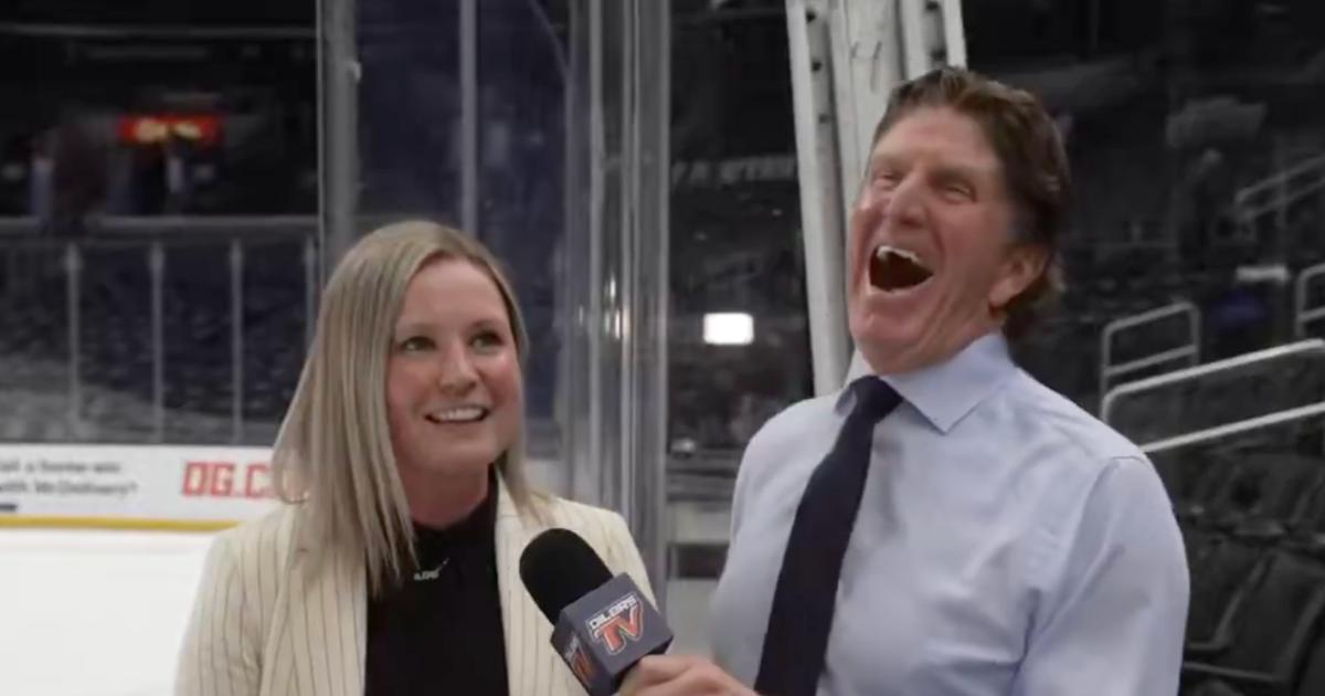 Paige Martin and Mike Babcock