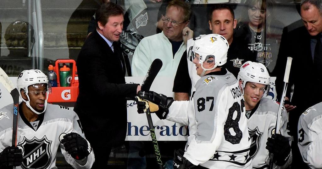 Sidney Crosby et Wayne Gretzky