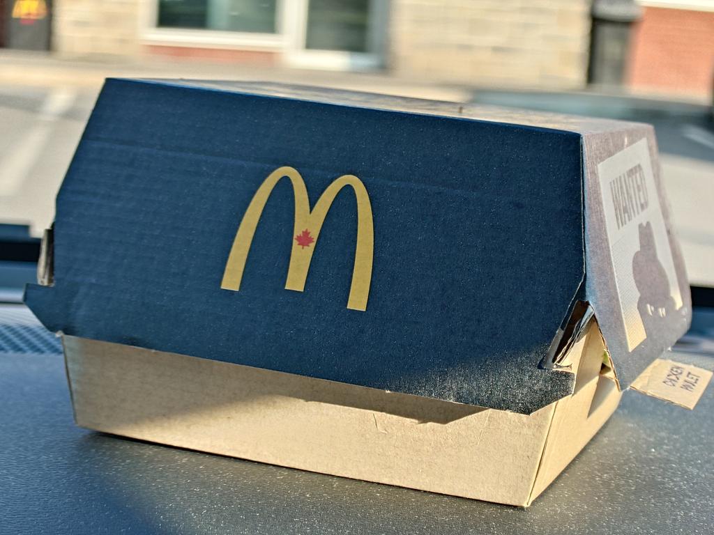 Boîte du burger poulet teriyaki de McDonald's