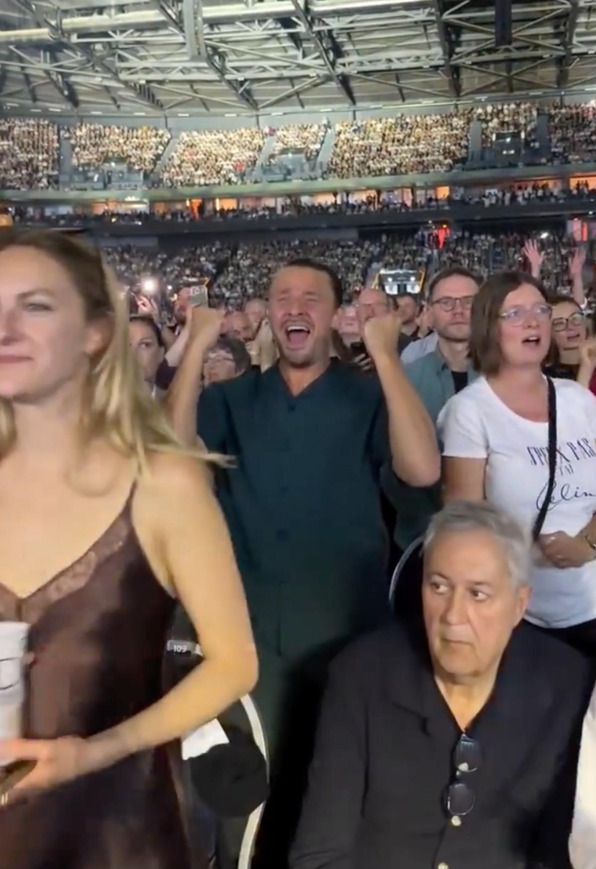 Paul Arcand à un spectacle de Céline Dion