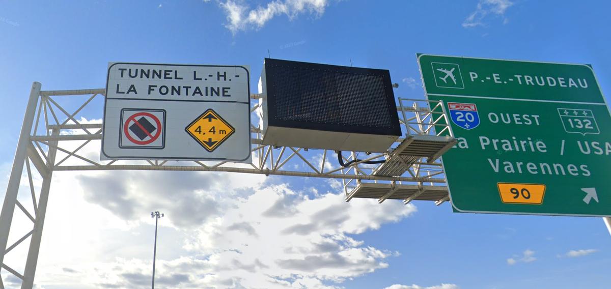 Panneau Tunnel Louis-Hippolyte-La Fontaine