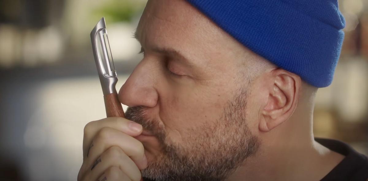 Martin Matte dans une publicité de Maxi
