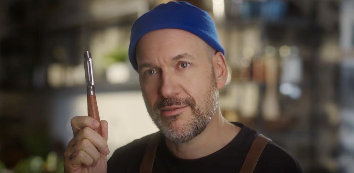 Martin Matte dans une publicité de Maxi