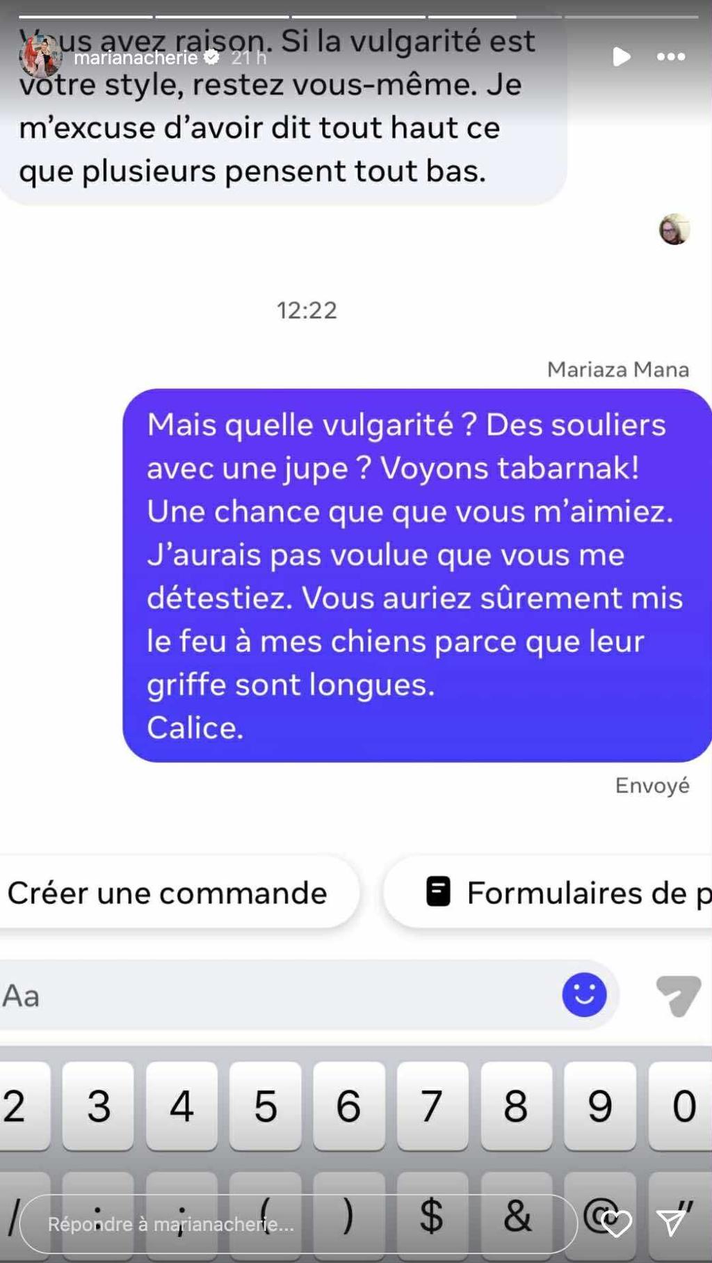 commentaire Mariana Mazza