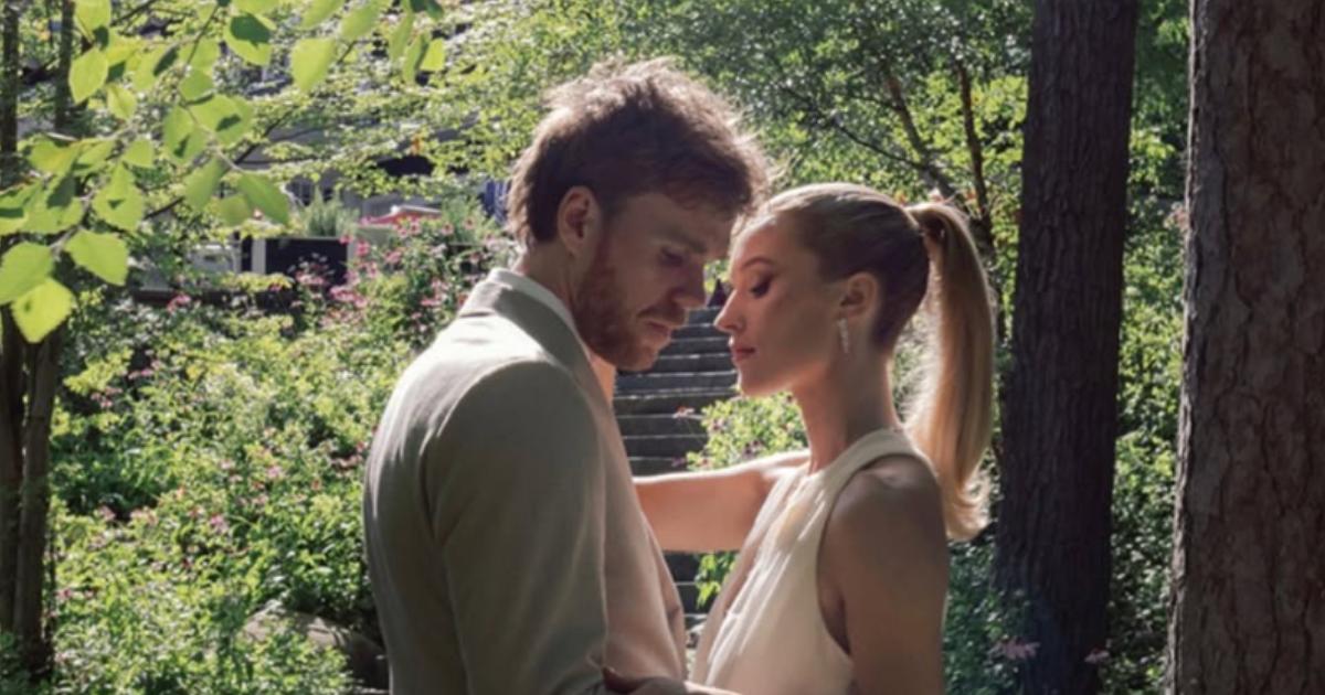 Connor McDavid and his wife.