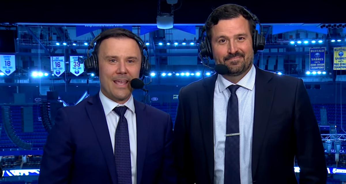 Félix Séguin et Patrick Lalime à TVA Sports