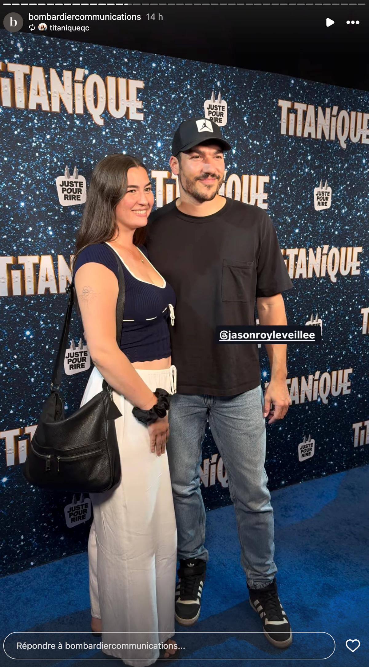 Jason Roy Léveillée et son amoureuse Aryane