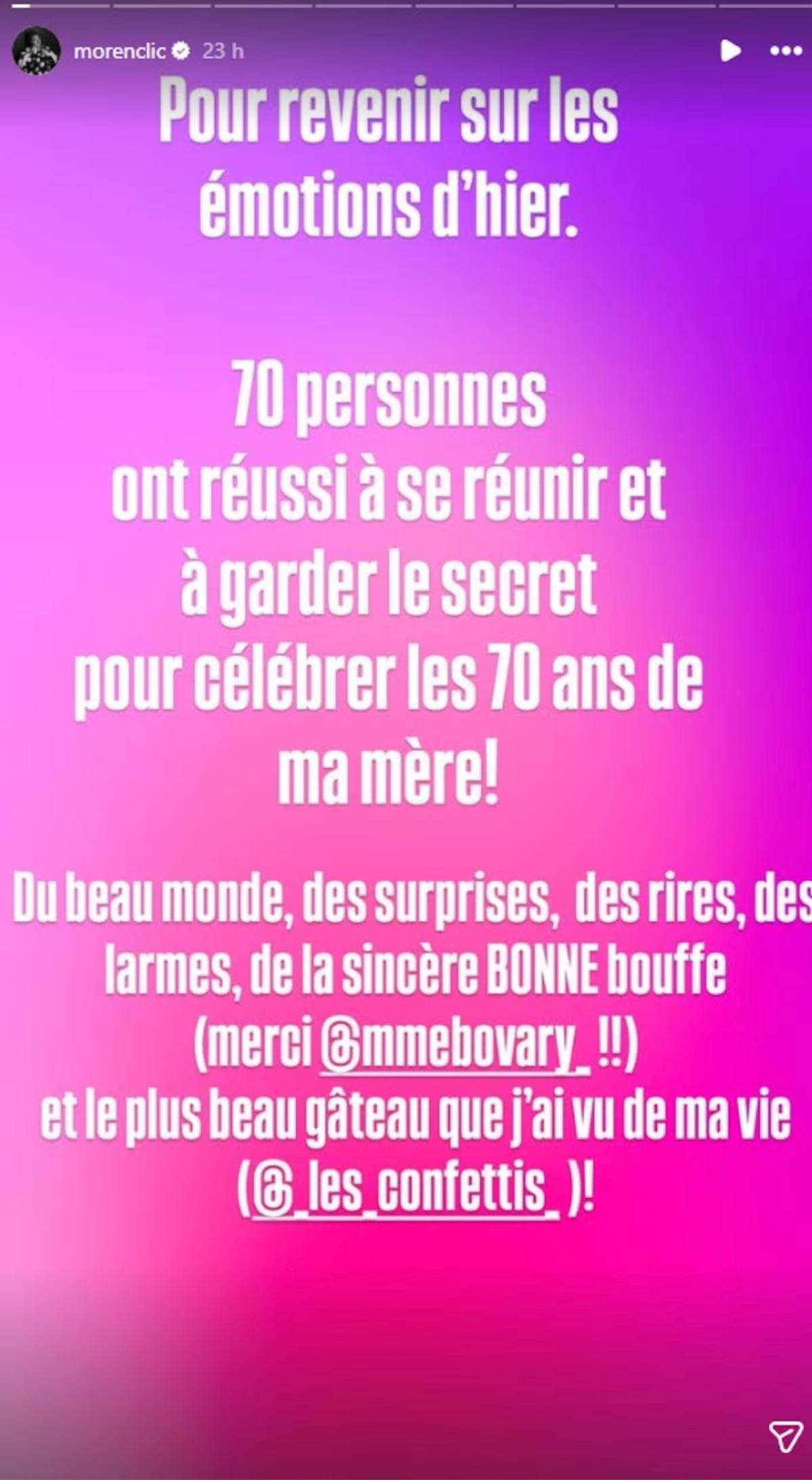Christine Morency avait une grosse surprise pour la fête de sa mère
