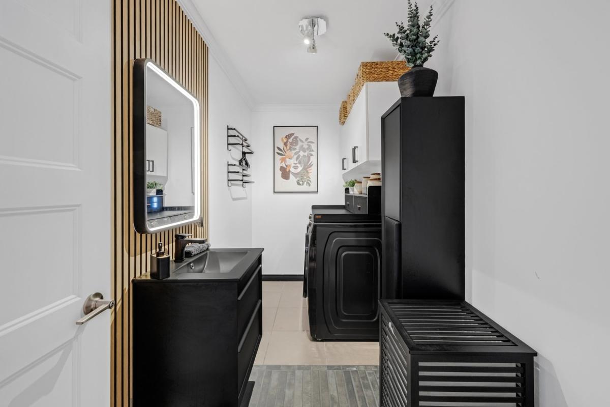 Salle de lavage pratique