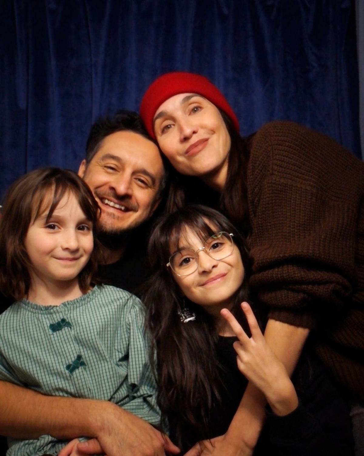 Sébastien Diaz, Bianca Gervais et leurs deux filles