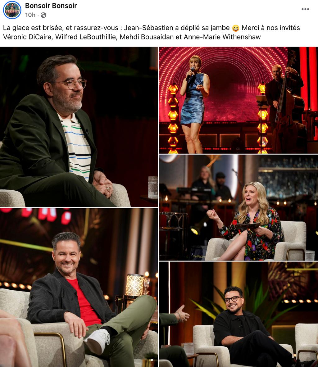 Capture d'écran de la publication de la première de Jean-Sébastien Girard