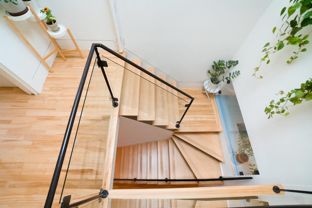 Détail de l'escalier