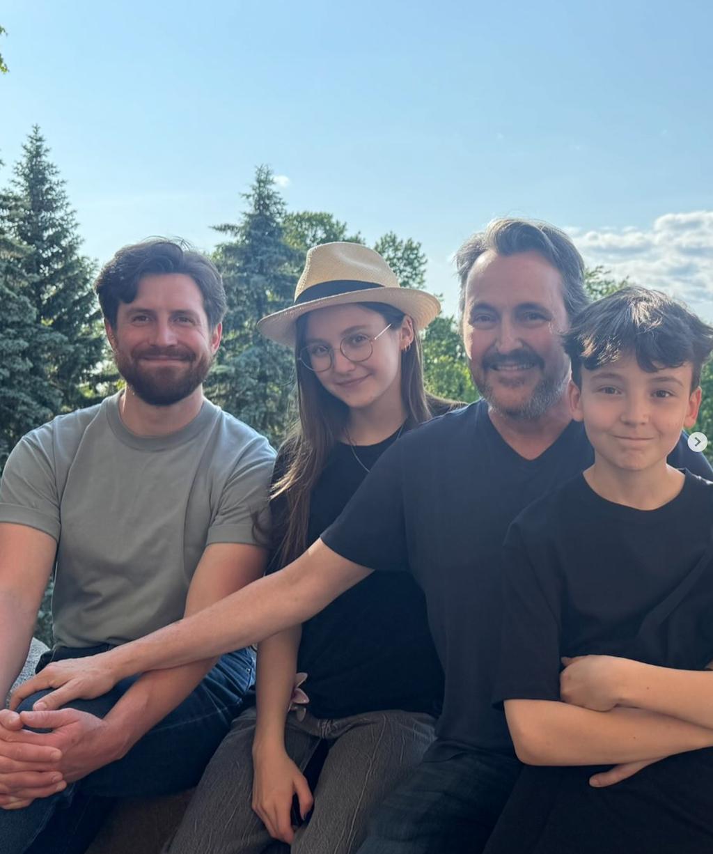 Guy A. Lepage et ses enfants