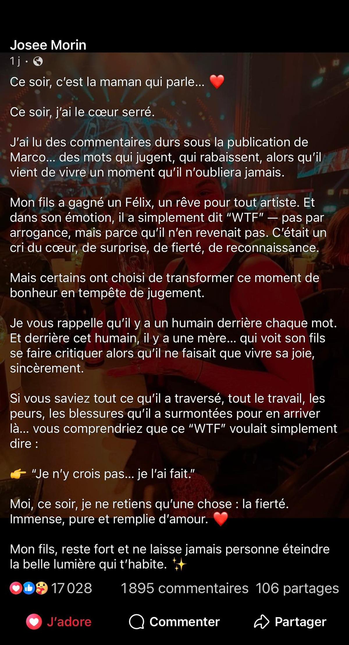 Texte de Josée Morin