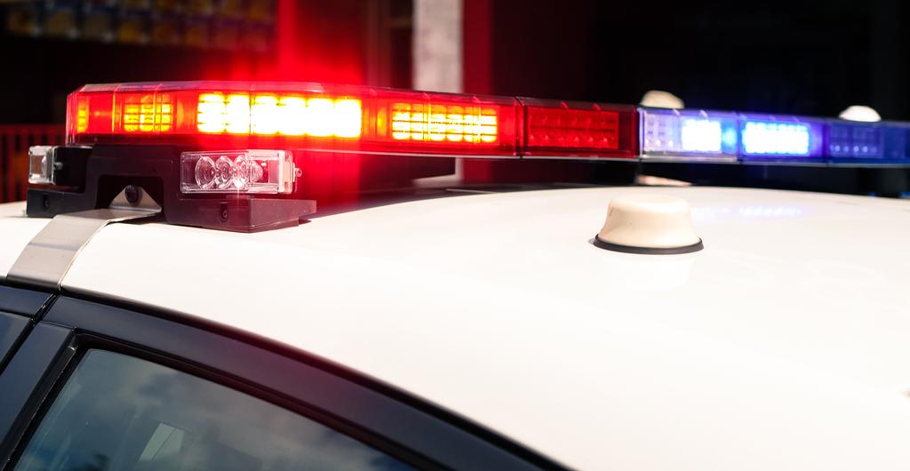 Gyrophares de voiture de police