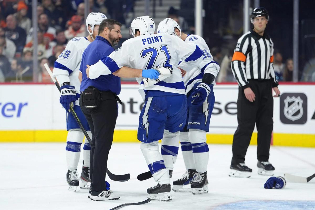Brayden Point, injured. 