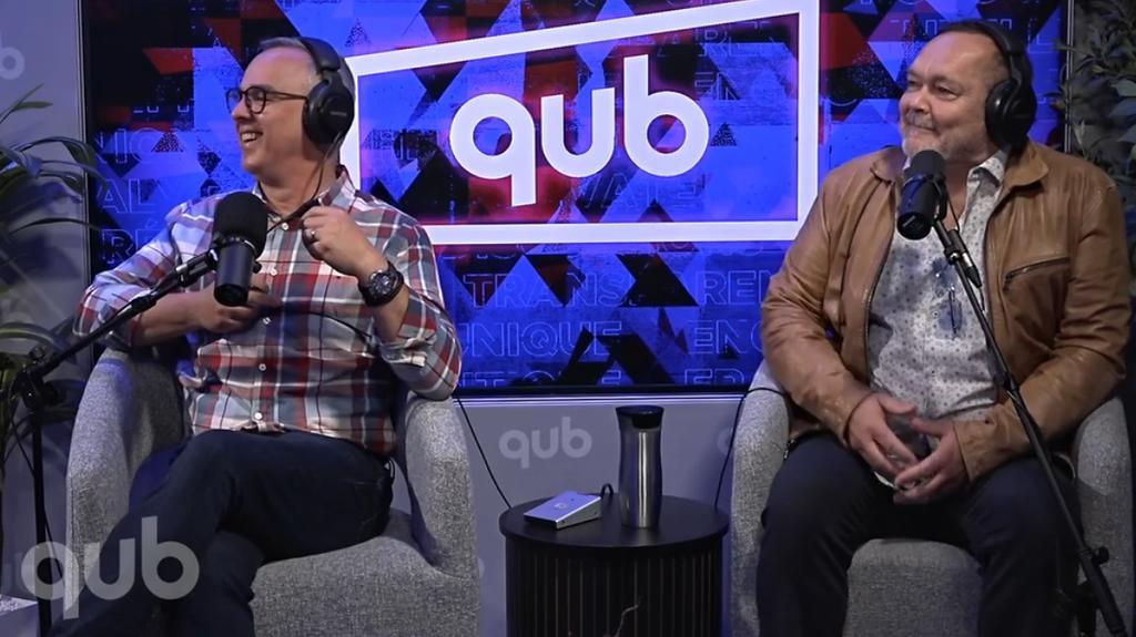 Gino Chouinard et Jean-Michel Anctil à Qub Radio