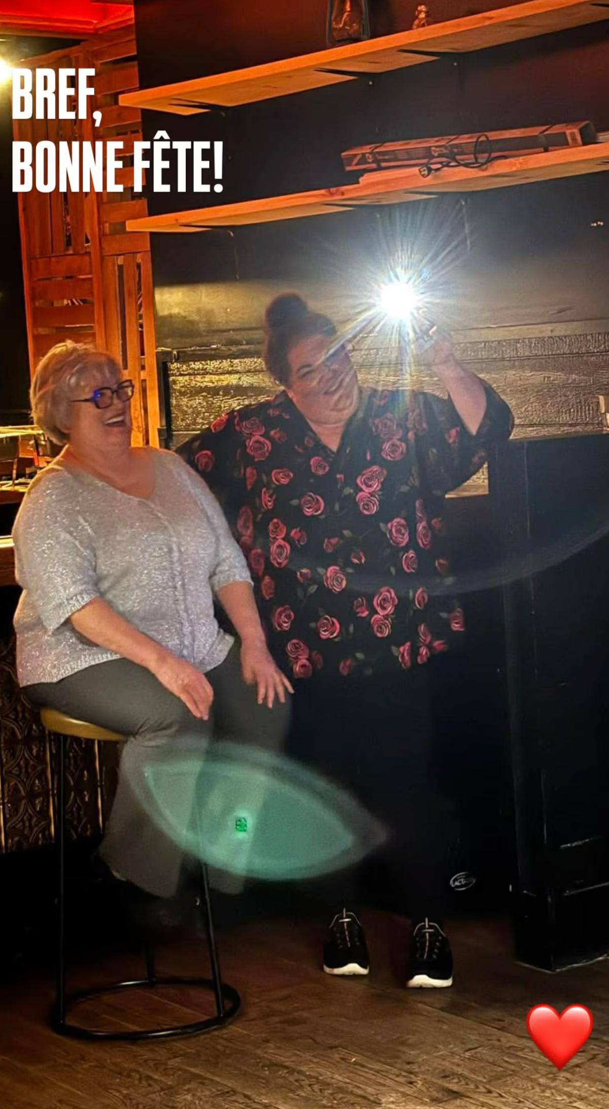 Christine Morency avait une grosse surprise pour la fête de sa mère