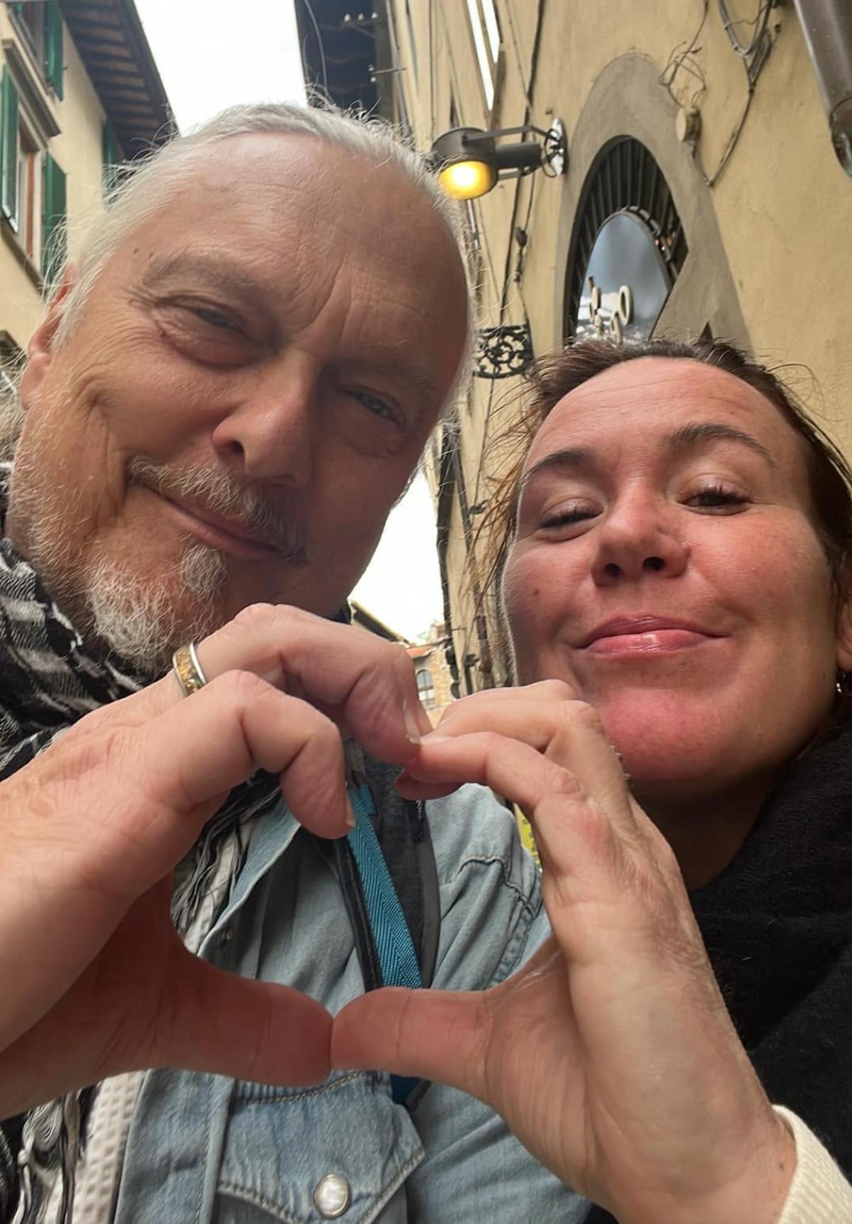 Normand D'Amour et sa conjointe