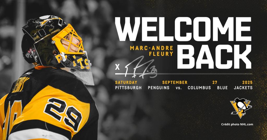 Fleury back Penguins