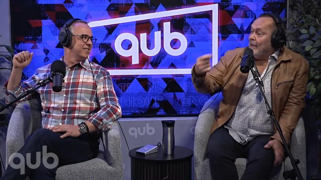 Gino Chouinard et Jean-Michel Anctil à Qub Radio