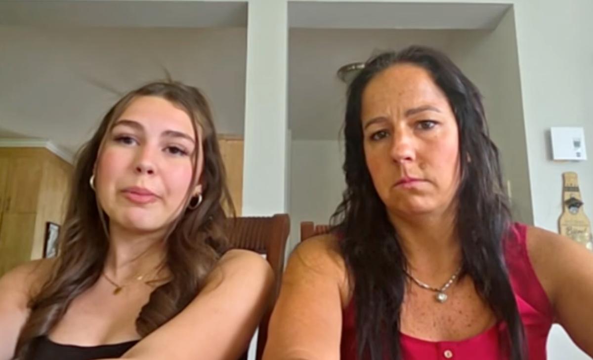 Audrey Mongrain et sa fille Maïka Paquin en entrevue à QUB