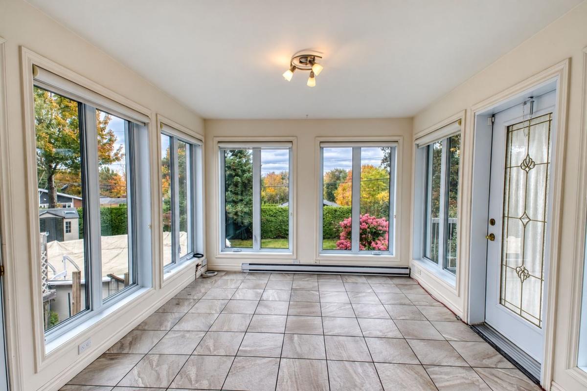 Détail du solarium et de sa fenestration