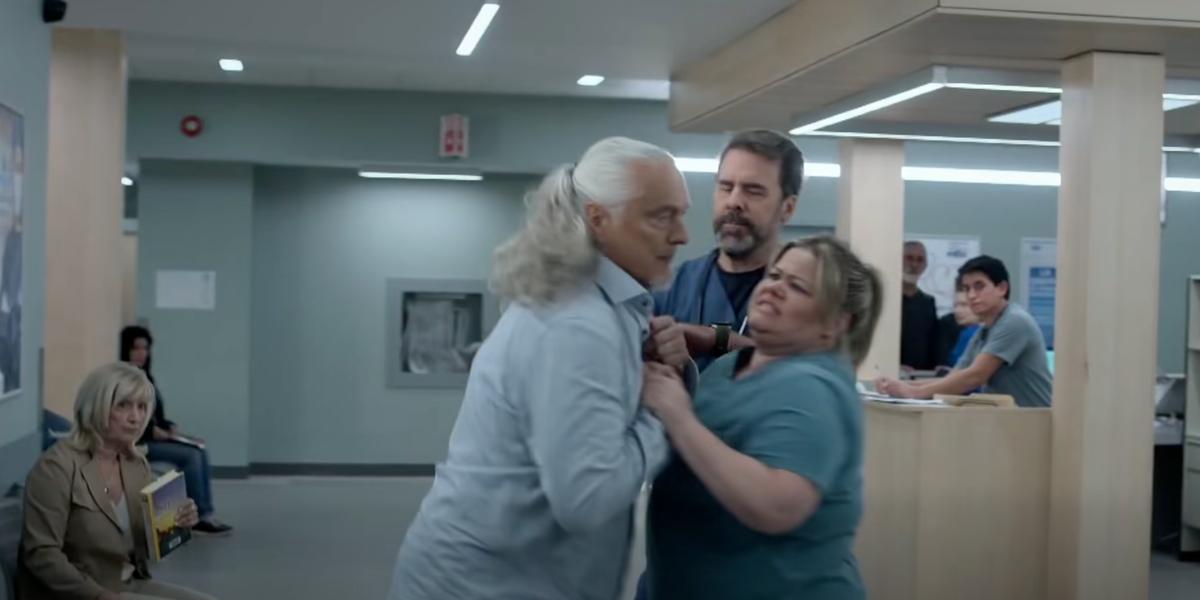 Normand D'Amour, Bruno Marcil et Geneviève Schmidt dans STAT